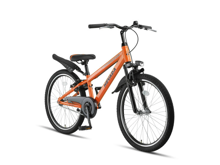 Nevada 24 Inch Boys Rim Brakes Neon Orange,