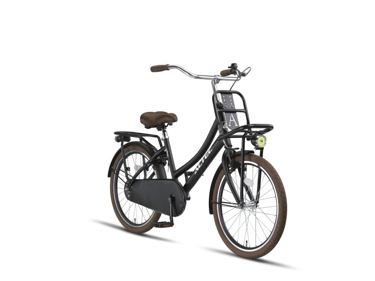 Urban 20 Inch Girls Coaster Brake Matte black/Brown,