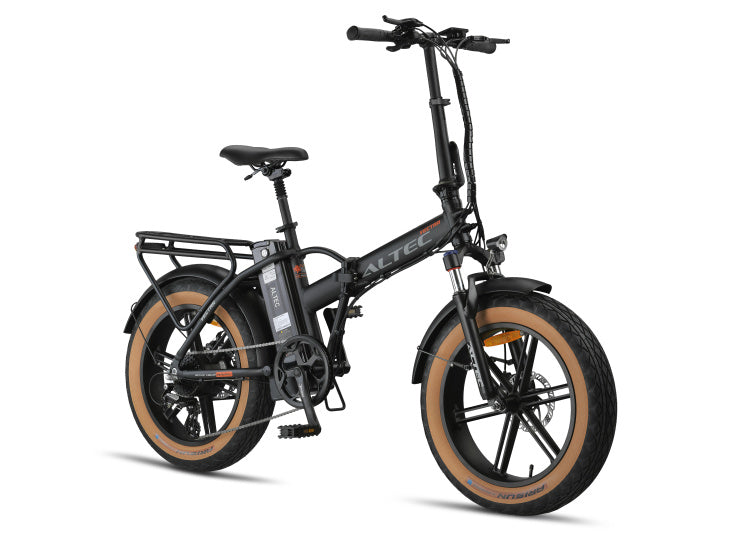 Vectra Fatbike Vouwfiets 20 Inch 42 cm Unisex 8SP Disc Brake Matte black,