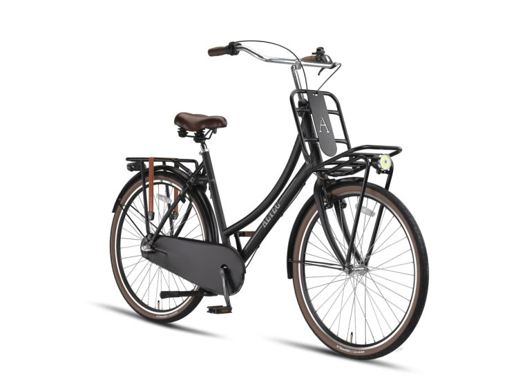 Vintage 28 Inch 50 cm Women 3SP Coaster Brake Matte black,