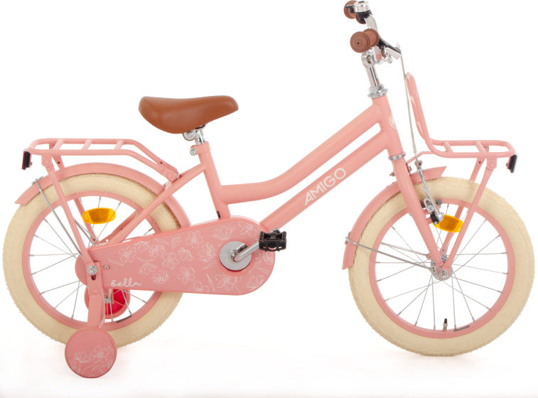 Bella 16 Inch Girls Coaster Brake Salmon, Online σε Προσφορά Outlet Καταστήματος με μεγάλη έκπτωση και στην καλύτερη τιμή