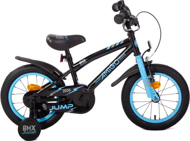 BMX Jump 14 Inch 22,5 cm Boys Coaster Brake Black/Blue, Online σε Προσφορά Outlet Καταστήματος με μεγάλη έκπτωση και στην καλύτερη τιμή
