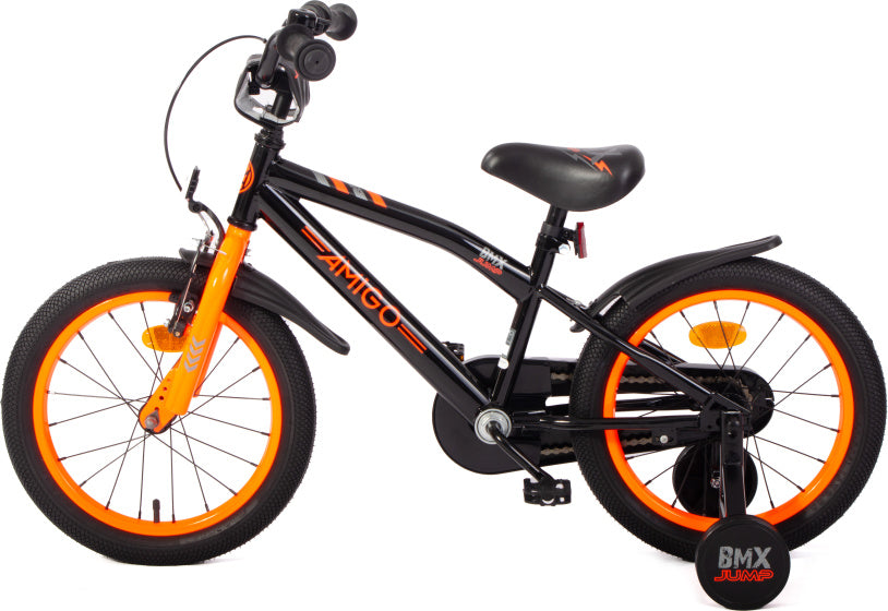 BMX Jump 16 Inch 25,5 cm Boys Coaster Brake Black/Neon Orange, Online σε Προσφορά Outlet Καταστήματος με μεγάλη έκπτωση και στην καλύτερη τιμή