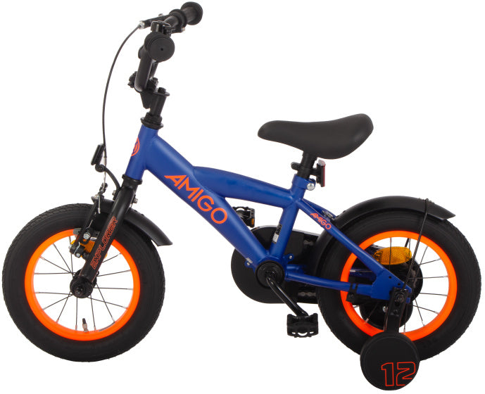 Explorer 12 Inch Boys Coaster Brake Blue/Orange,