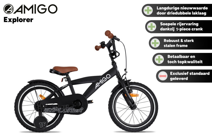 Explorer 14 Inch Boys Coaster Brake Black/White, Online σε Προσφορά Outlet Καταστήματος με μεγάλη έκπτωση και στην καλύτερη τιμή