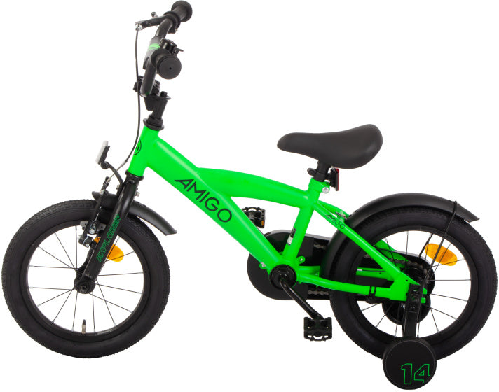Explorer 14 Inch Boys Coaster Brake Green/Black,