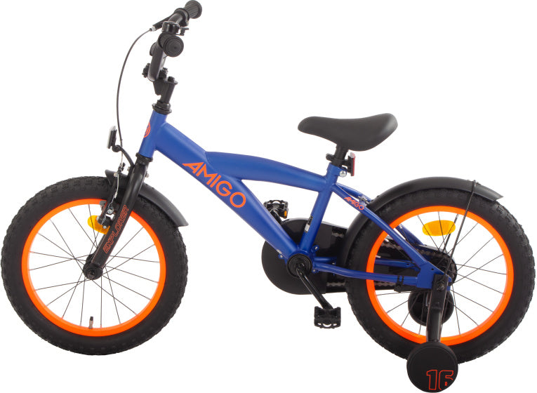 Explorer 16 Inch Boys Coaster Brake Blue/Orange,