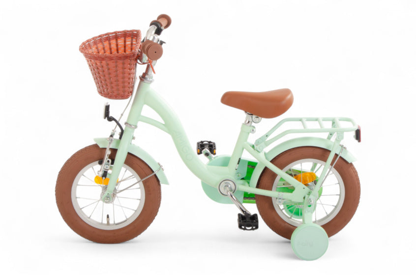 Fairy 12 Inch Girls Coaster Brake Mint Green,