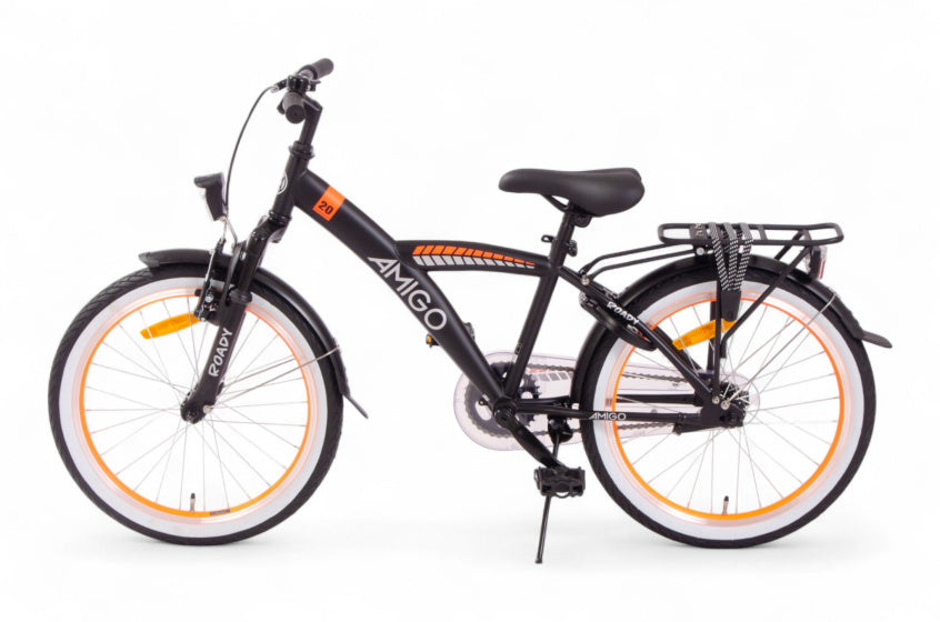Roady 20 Inch Boys Coaster Brake Black/Orange,