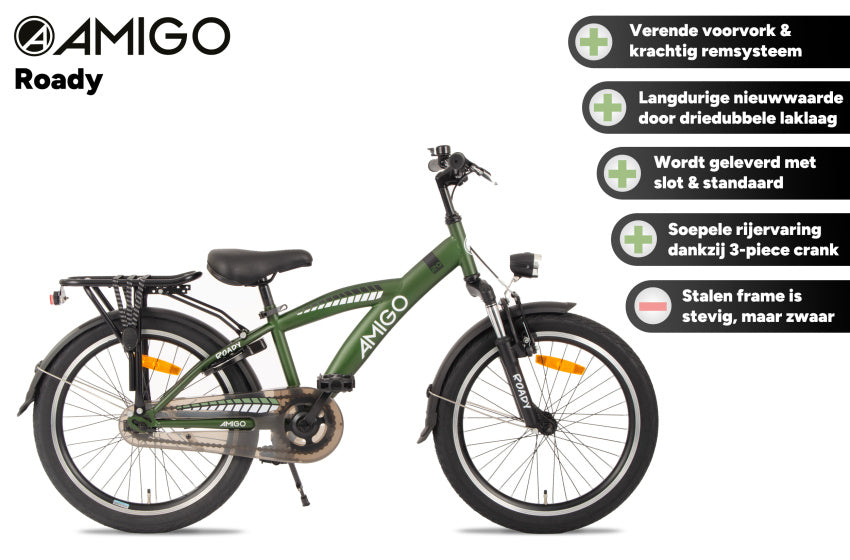 Roady 24 Inch Boys Coaster Brake Green,