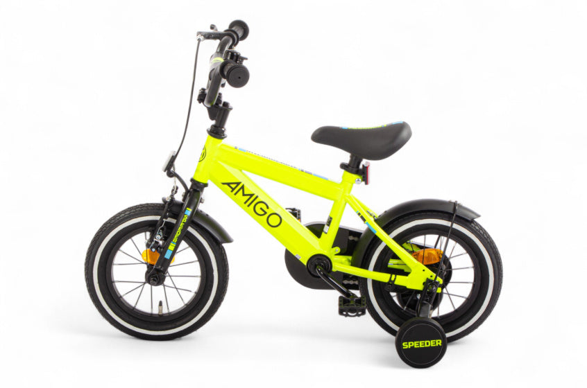 Speeder 12 Inch Boys Coaster Brake Yellow/Black,