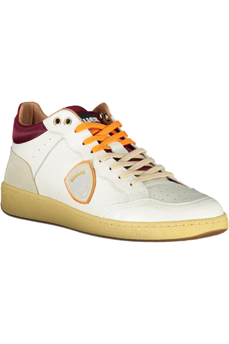 Blauer White Mens Sports Shoes