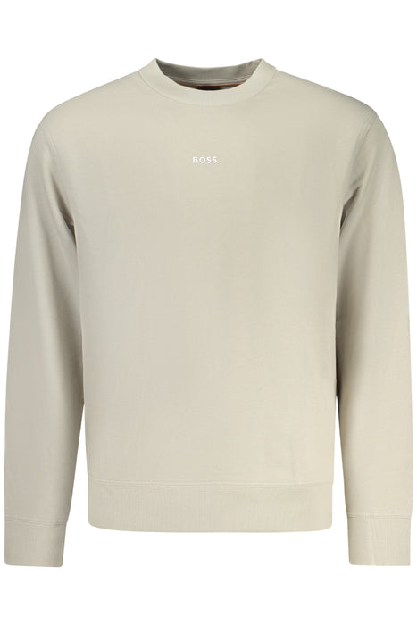 Boss Mens Zip-Up Sweatshirt, Beige