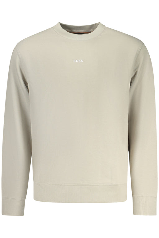 Boss Mens Zip-Up Sweatshirt, Beige