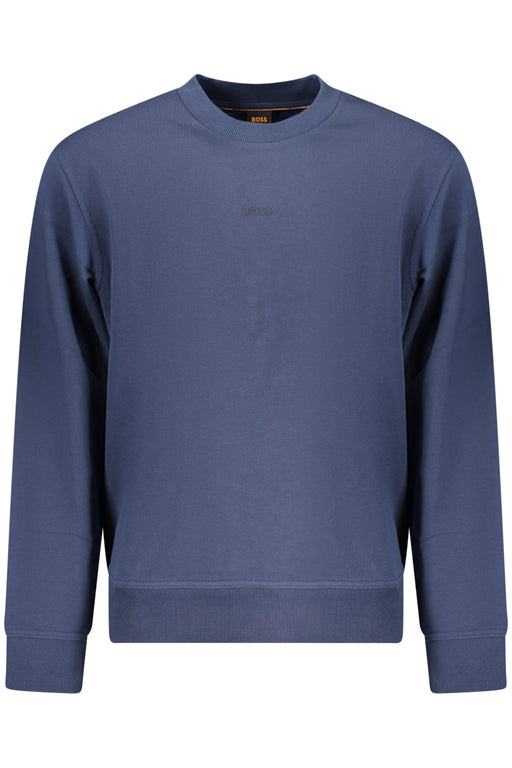 Boss Mens Blue Zip-Up Sweatshirt