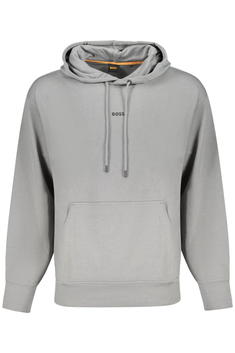 Boss Mens Gray Zip-Up Sweatshirt