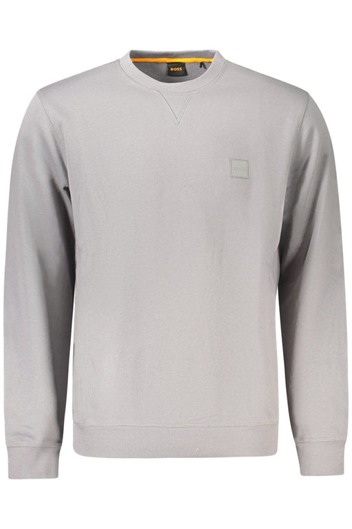 Boss Mens Gray Zip-Up Sweatshirt