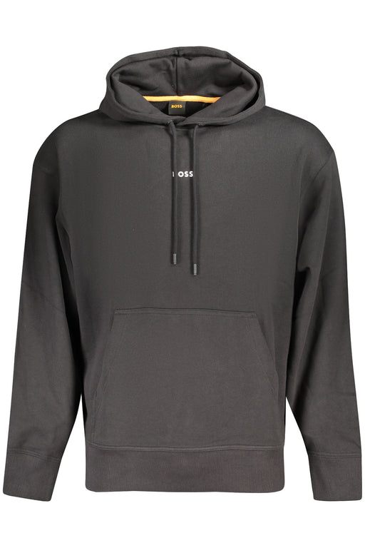 Boss Mens Black Zip-Less Sweatshirt