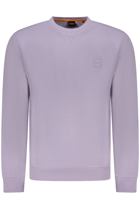 Boss Purple Mens Zip-Up Sweatshirt
