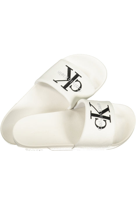 Calvin Klein Mens White Slipper Footwear