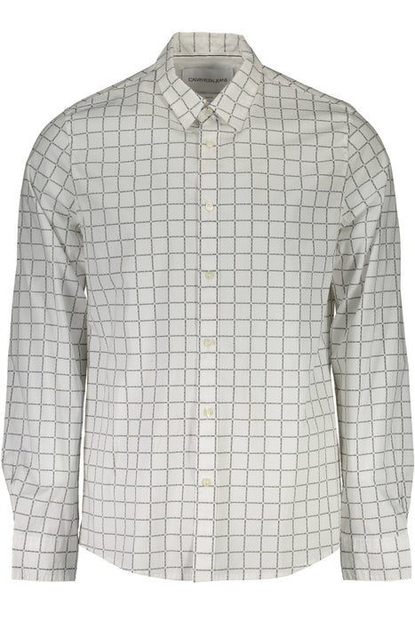 Calvin Klein White Mens Long Sleeve Shirt
