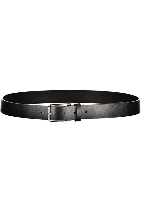 Calvin Klein Mens Black Leather Belt