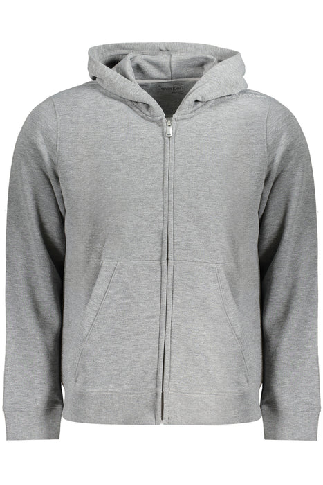 Calvin Klein Mens Zip-Up Sweatshirt Grey