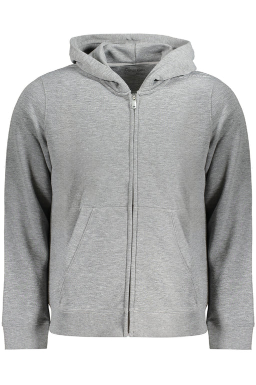 Calvin Klein Mens Zip-Up Sweatshirt Grey