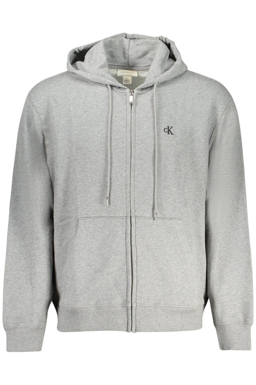 Calvin Klein Mens Zipped Sweatshirt Grey