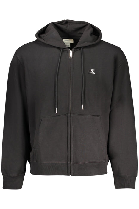 Calvin Klein Mens Black Zip-Up Sweatshirt