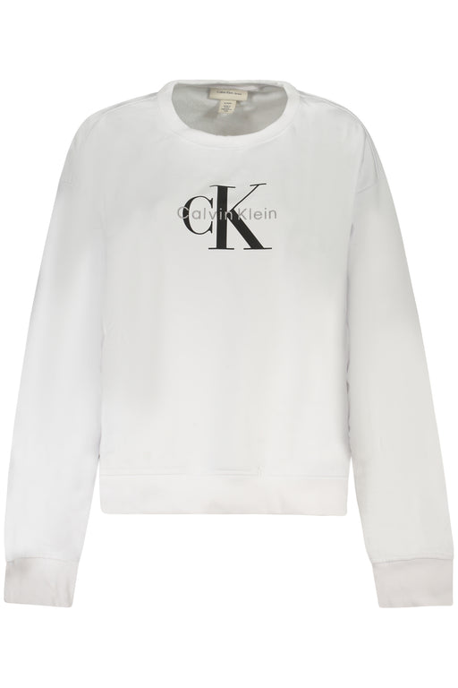 Calvin Klein Womens Zip-Up Sweatshirt White
