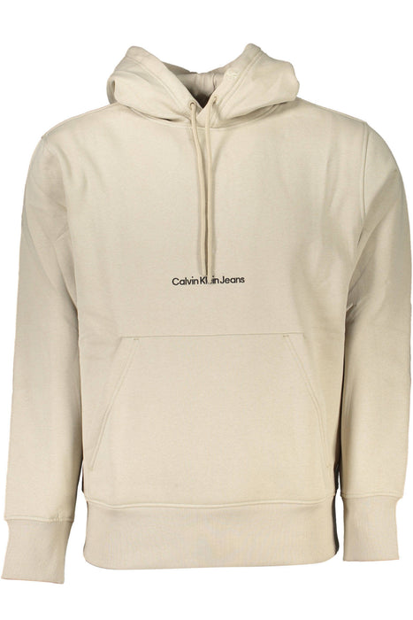 Calvin Klein Mens Beige Zipless Sweatshirt