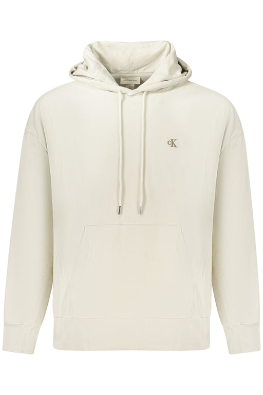 Calvin Klein Mens Zip-Up Sweatshirt, Beige