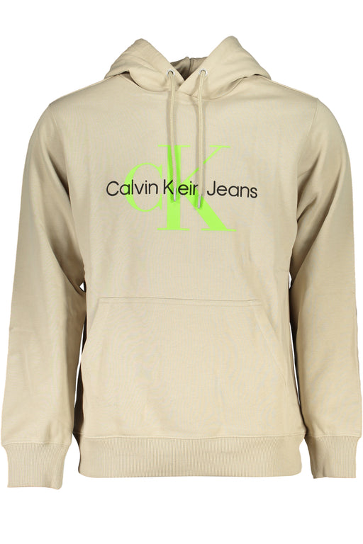 Calvin Klein Mens Beige Zipless Sweatshirt