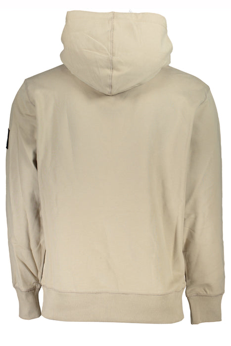 Calvin Klein Mens Beige Zipless Sweatshirt