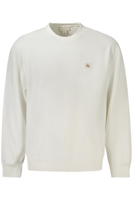 Calvin Klein Mens Zip-Up Sweatshirt White