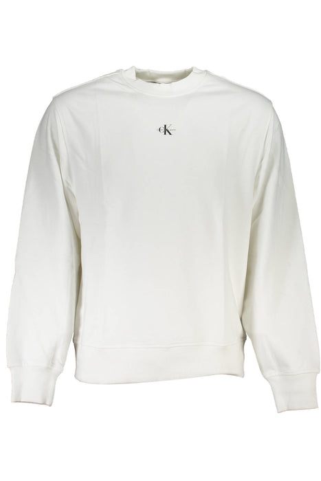 Calvin Klein Mens Zip-Up Sweatshirt White