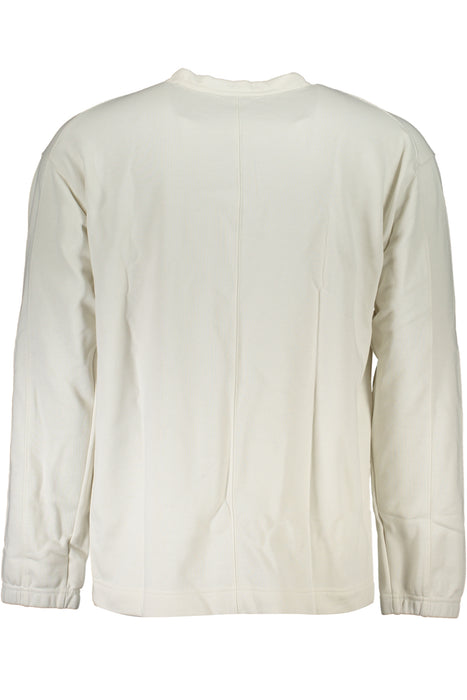 Calvin Klein Mens White Zipless Sweatshirt