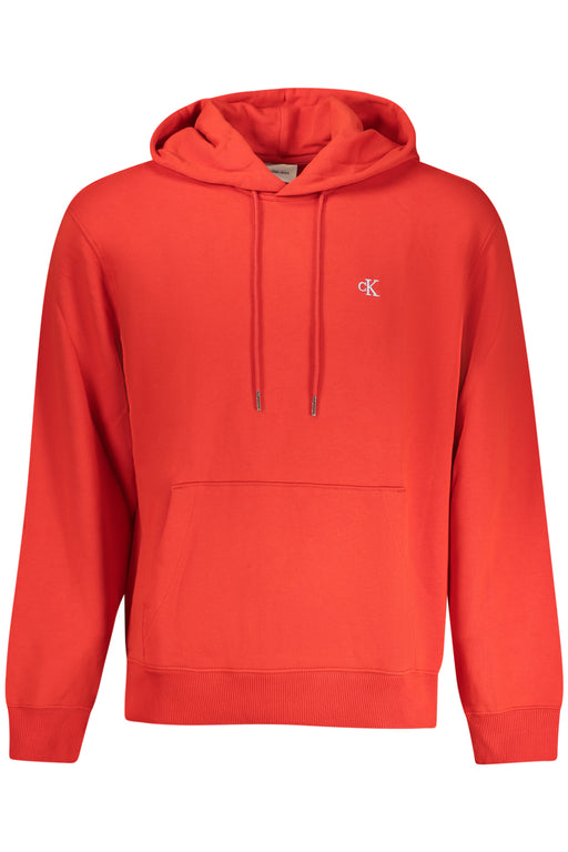 Calvin Klein Mens Red Zip-Up Sweatshirt