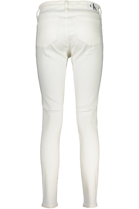 Calvin Klein Womens Denim Jeans White
