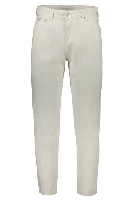 Calvin Klein Mens White Denim Jeans