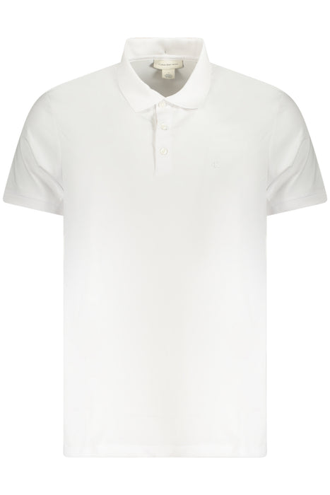 Calvin Klein Mens Short Sleeve Polo White