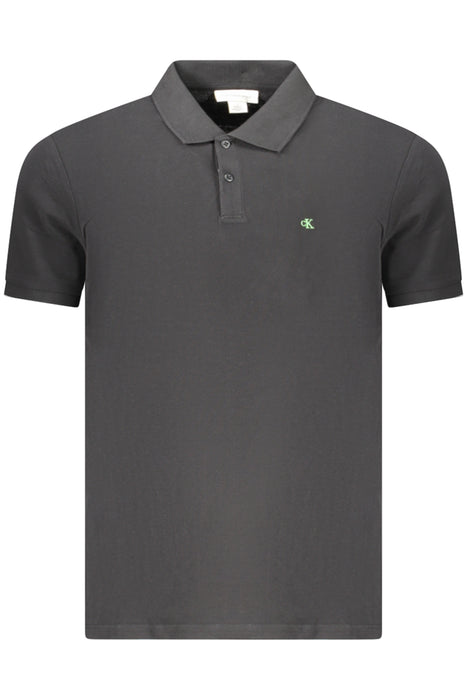 Calvin Klein Mens Short Sleeve Polo Black