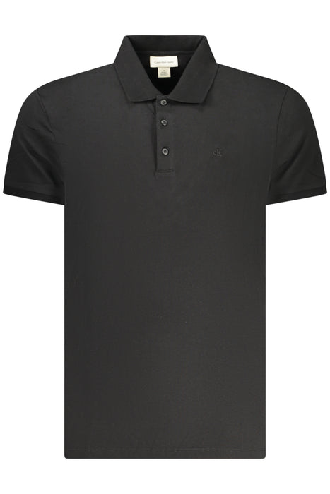 Calvin Klein Mens Short-Sleeve Polo Shirt Black