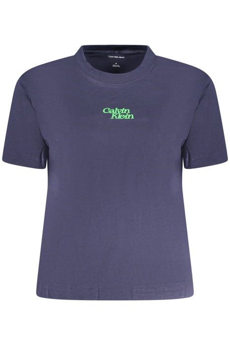 Calvin Klein Womens Short Sleeve T-Shirt Blue