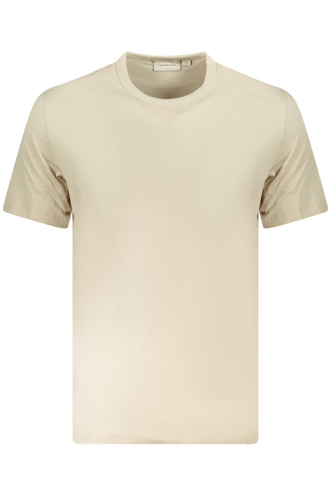 Calvin Klein Short Sleeve T-Shirt Men Beige