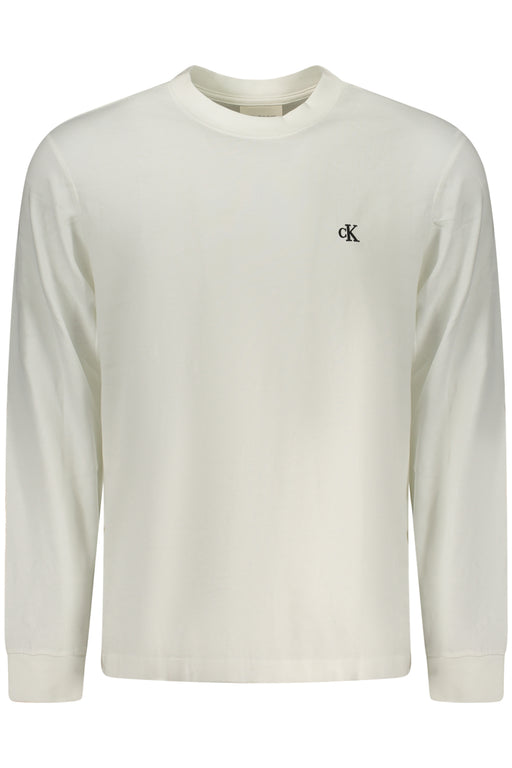 Calvin Klein Mens Long-Sleeve T-Shirt White