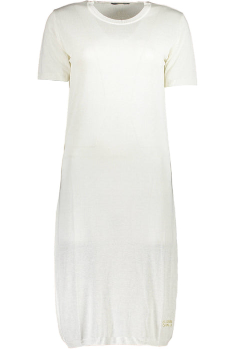 Cavalli Class Short Dress Women White