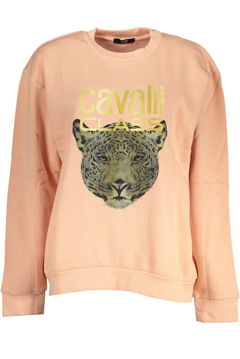 Cavalli Class Womens Pink Sweatshirt Without Zip