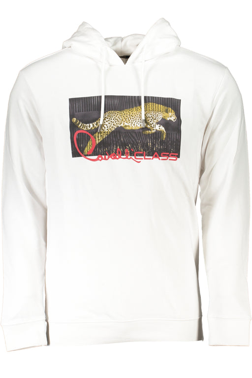 Cavalli Class Mens White Zipless Sweatshirt